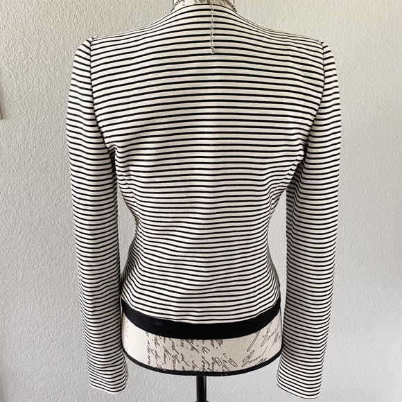 BCBGMaxAzria Jacket Blazer Black And White Stripes Size Small - Picture 7 of 14